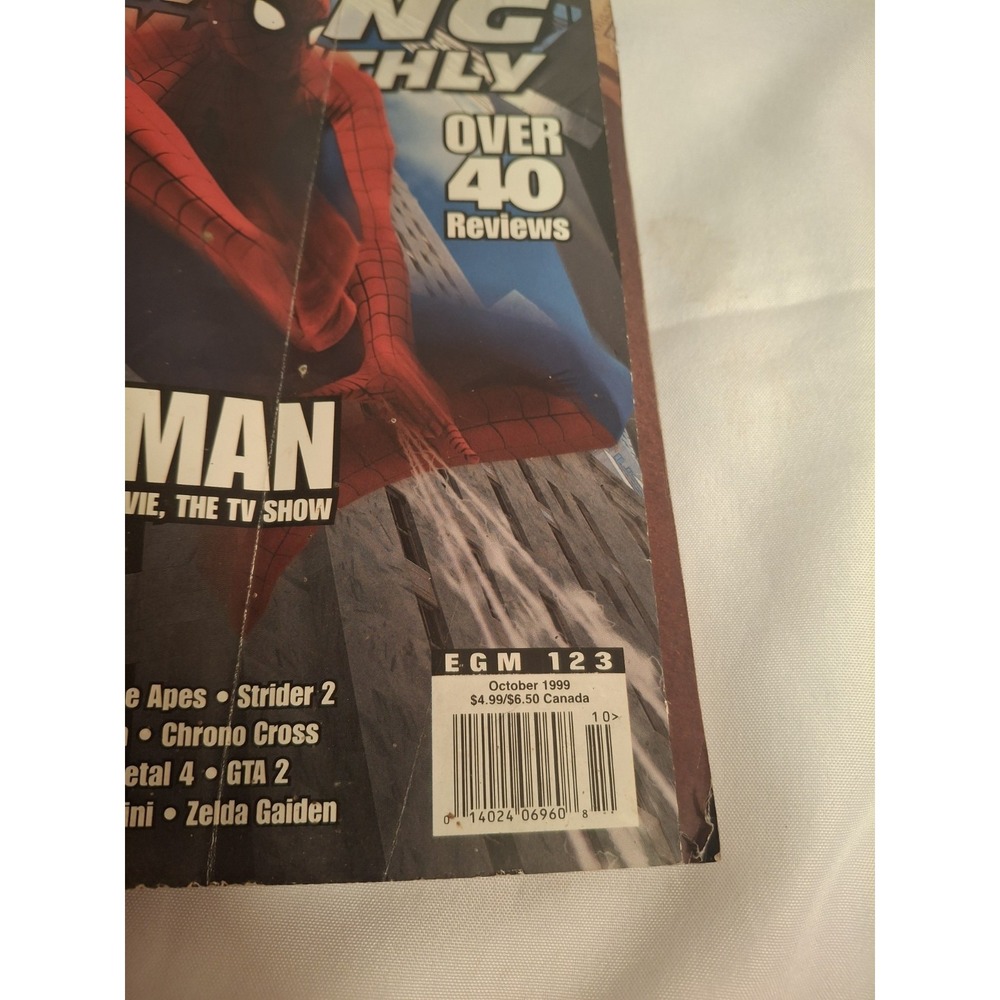 EGM Electronic Gaming October 1999 #123 Spider-Man Magazine Resident Evil 3 Ad - Picture 2 of 16
